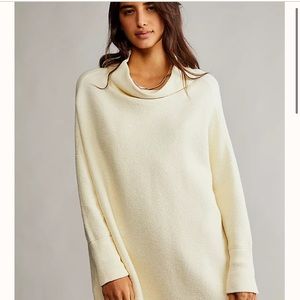 FREE PEOPLE Slouchy Cream Tunic